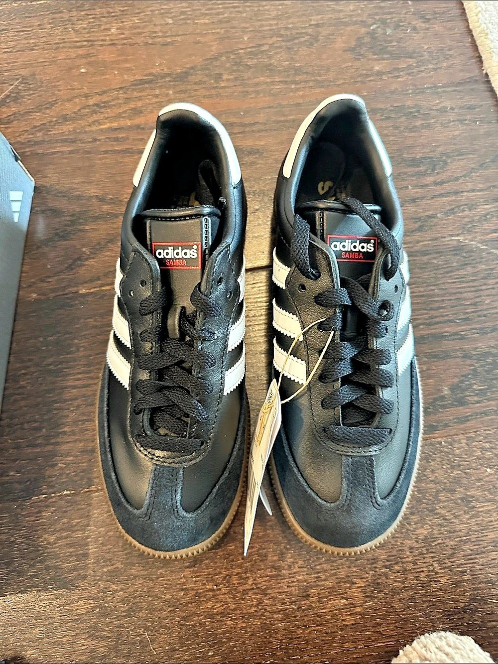 adidas Samba Sneakers in Black & White US 4 NWT